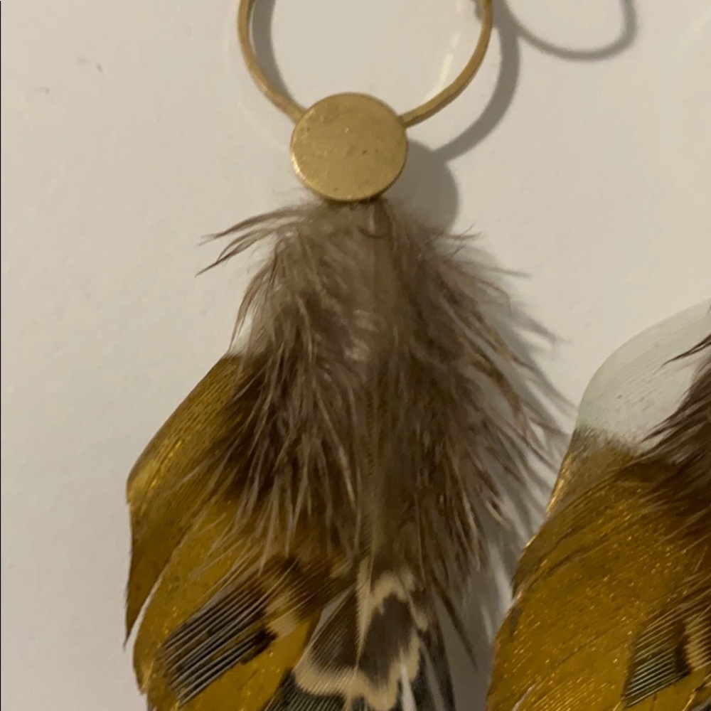 FEATHER EARRINGS - Picture 2 of 3
